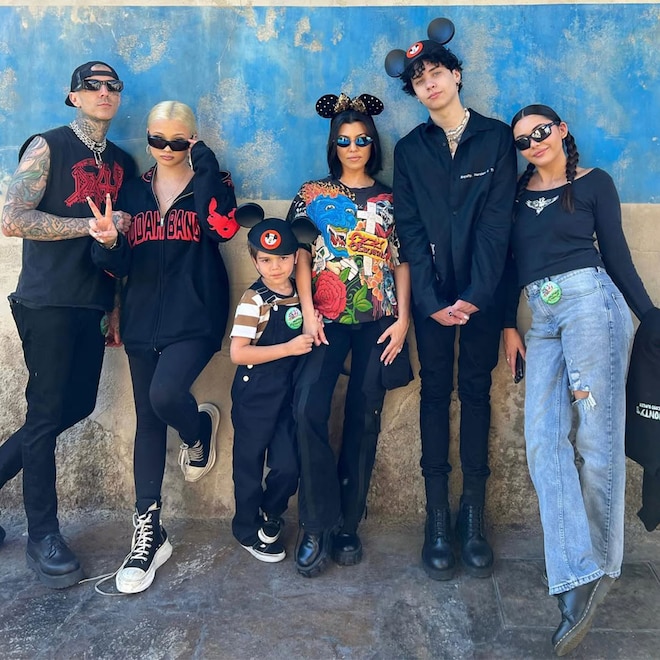 Kourtney Kardashian, Travis Barker, Alabama Barker, Reign Disick, Landon Barker, Atiana De La Hoya